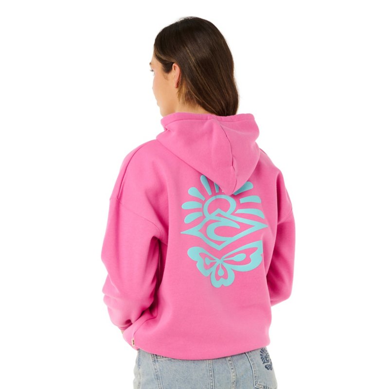 RIPCURL Sweatshirt à capuche femme Icon of Surf Heritage Rose