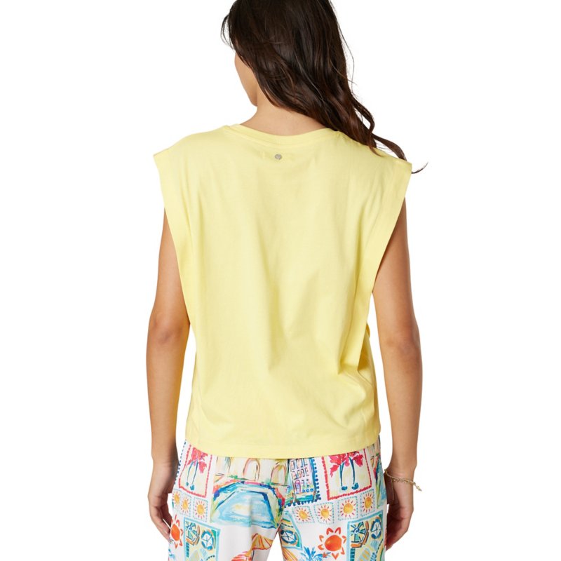 DEELUXE Tee-shirt à manches courtes femme Orezia Jaune