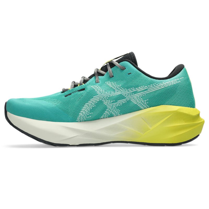 ASICS Chaussures de running homme NovaBlast 5 TR Vert et beige