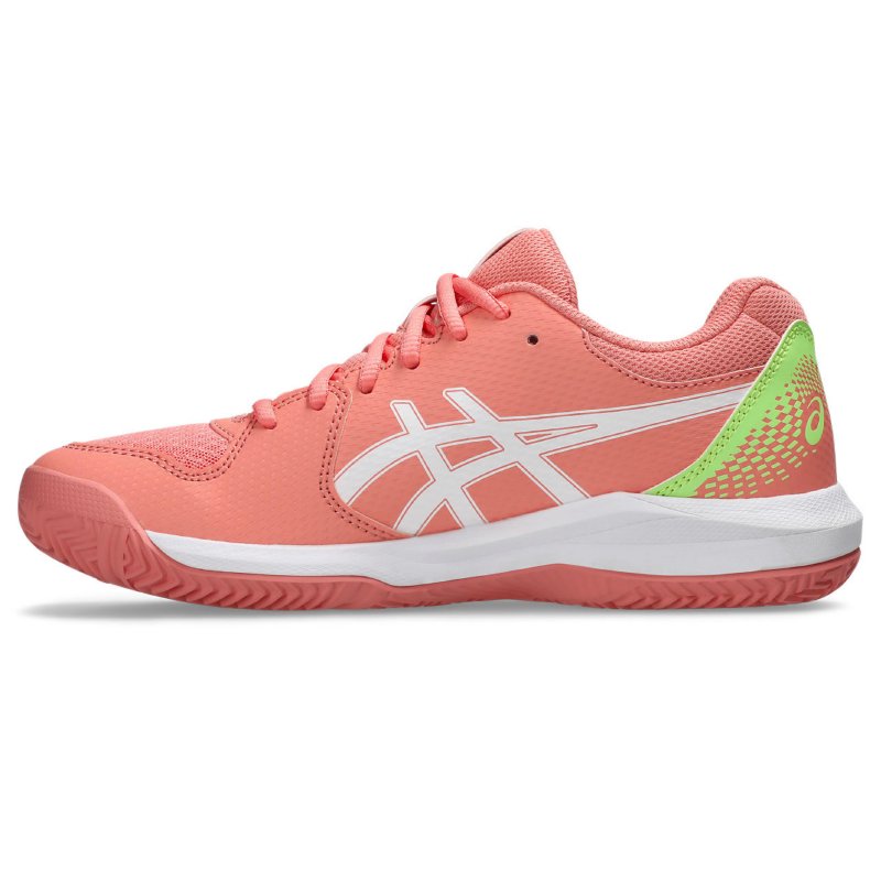 ASICS Chaussures de padel femme Gel-Dedicate 8 Rose et blanc