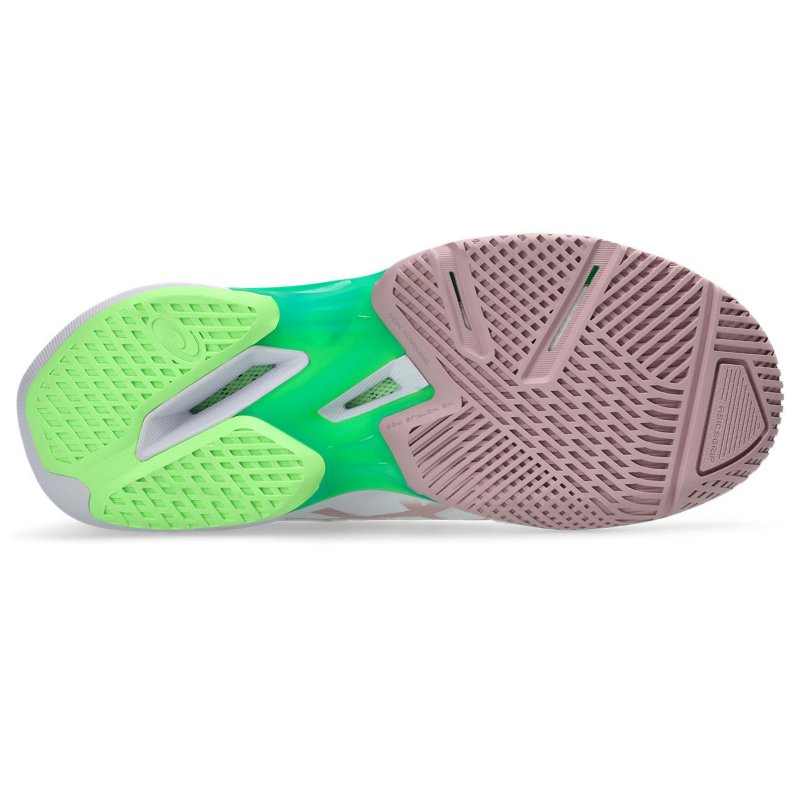 ASICS Chaussures de tennis femme Solution Speed FF 4 Blanc et rose