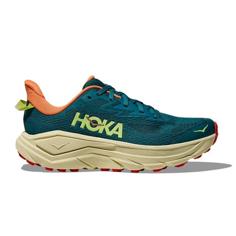 HOKA ONE ONE Chaussures de trail femme Challenger 8 Vert et orange