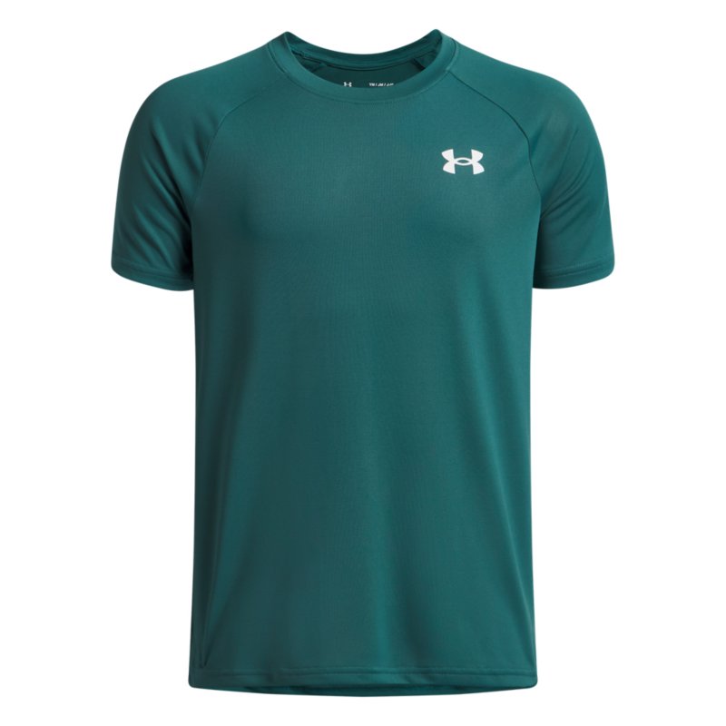 UNDER ARMOUR Tee-shirt de training à manches courtes garçon Tech 2.0 Vert et blanc