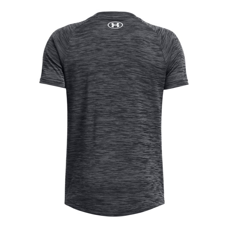 UNDER ARMOUR Tee-shirt à manches courtes garçon Tech Textured Noir et blanc