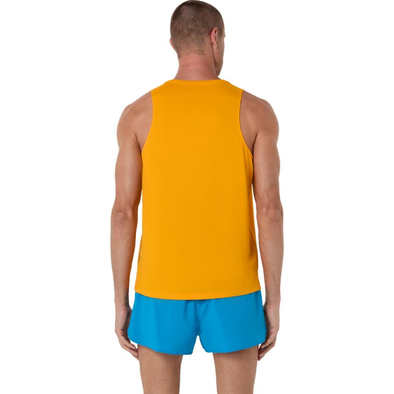 ASICS Tee-shirt de running sans manche homme Core Jaune