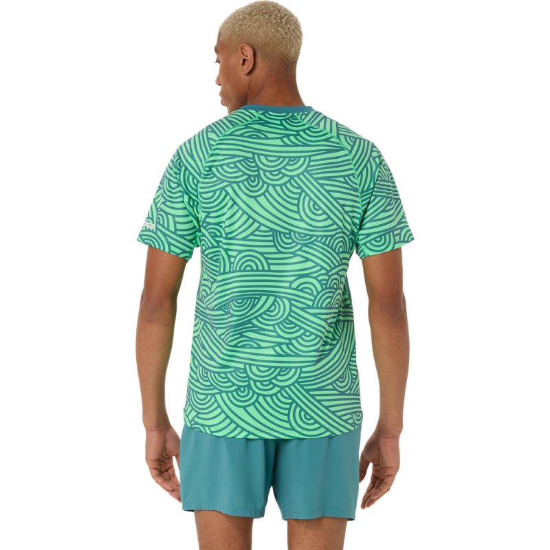 ASICS Tee-shirt à manches courtes homme Court Vert