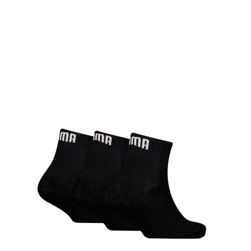 PUMA Chaussettes garçon Quarter 3P Noir