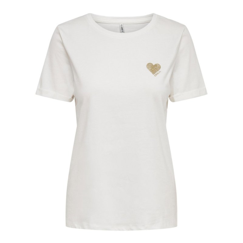 ONLY Tee-shirt à manches courtes femme Kita Blanc