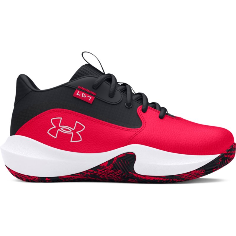 UNDER ARMOUR Chaussures de basketball garçon Pre-School Lockdown 7 Rouge