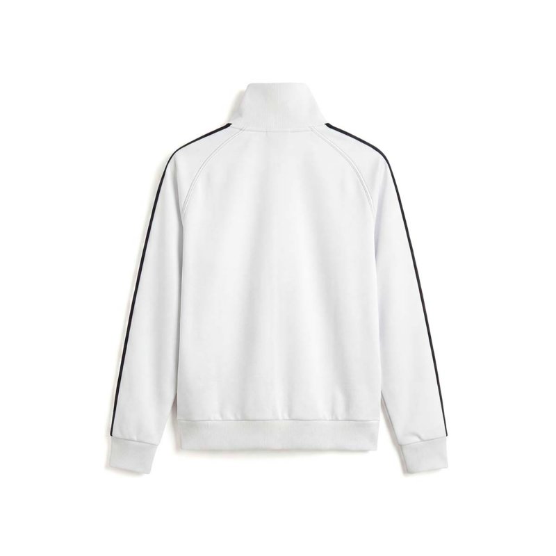 KAPPA Sweatshirt zippé homme Iquo Blanc et marine