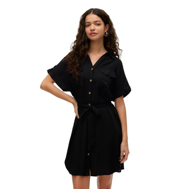 VERO MODA Robe femme Bumpy Noir