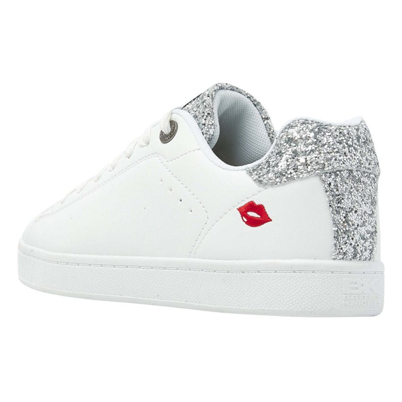 BRITISH KNIGHTS Sneakers femme Mist Blanc, argent et rouge