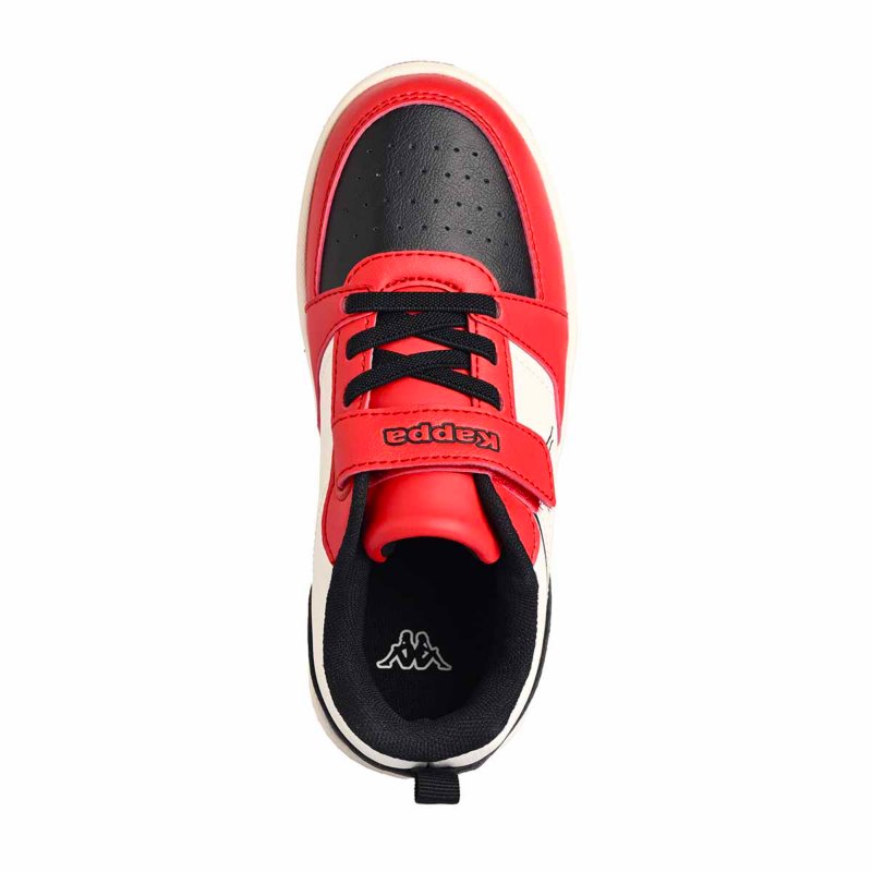 KAPPA Sneakers enfant Shay ev kid Blanc, rouge et noir