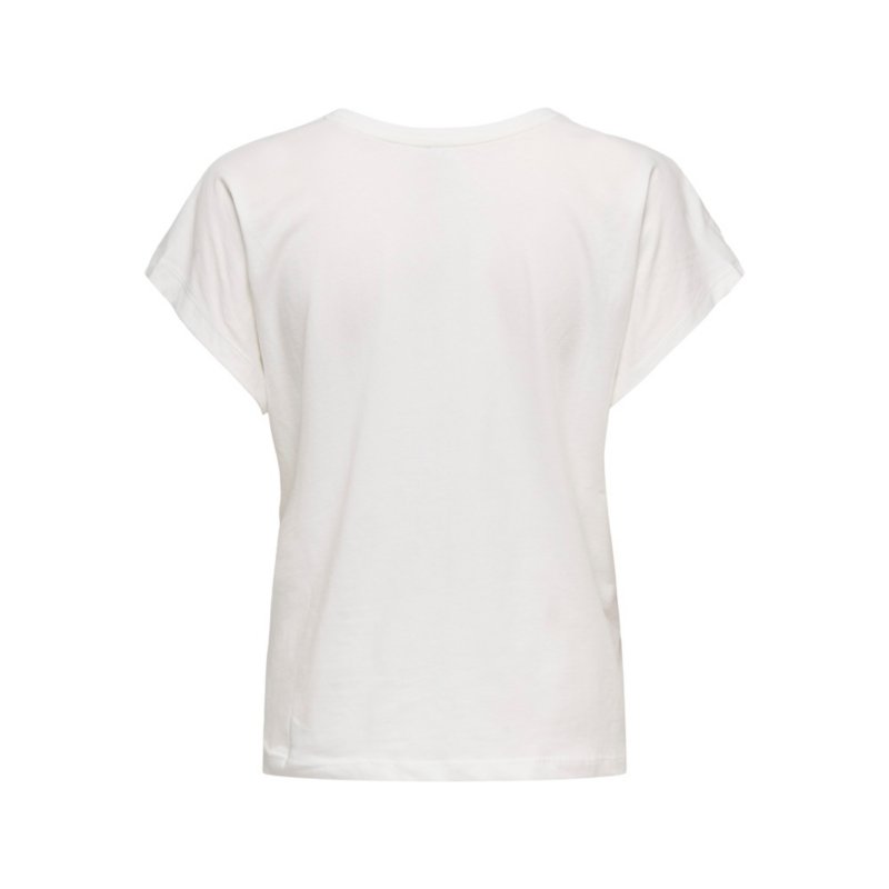 ONLY Tee-shirt à manches courtes femme Emily Life Blanc