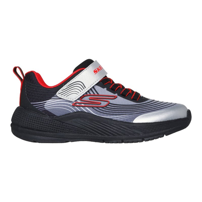 SKECHERS Chaussures de training garçon Microspec Advance - Noir et argent
