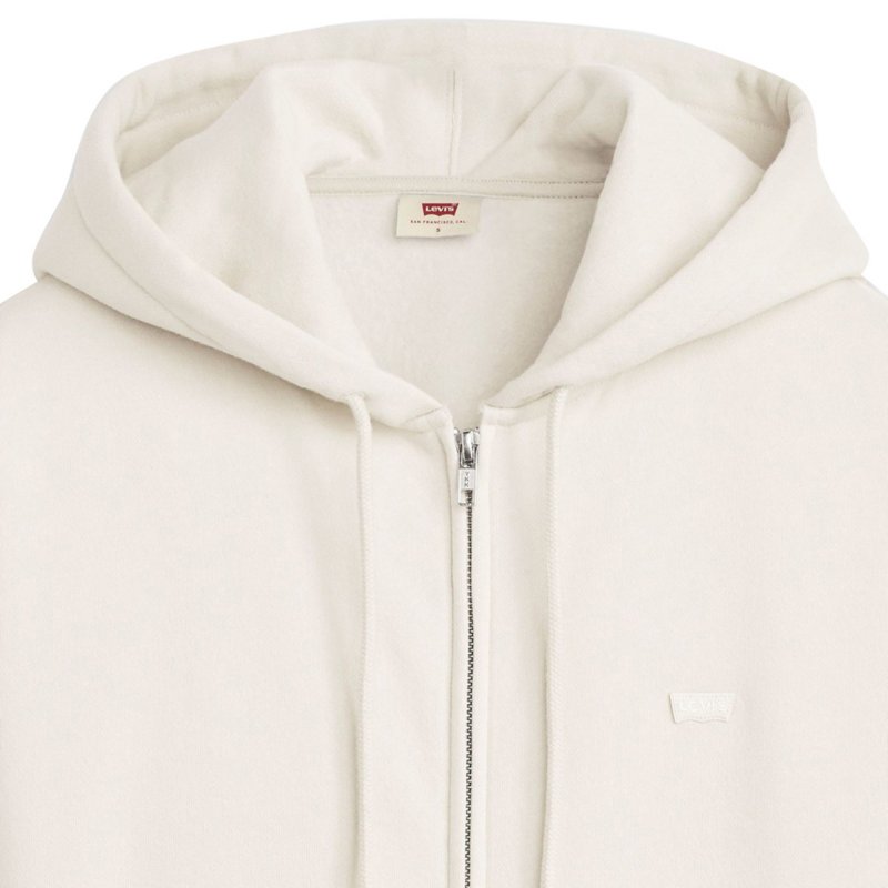 LEVIS Sweatshirt zippé à capuche femme Everyday Beige