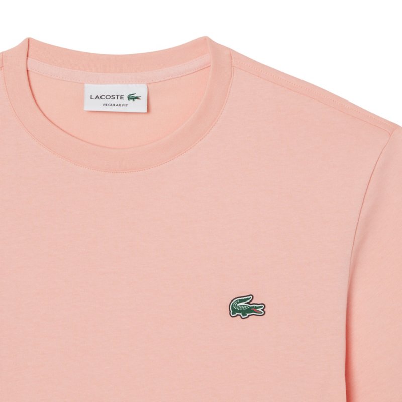 LACOSTE Tee-shirt à manches courtes homme en coton Rose