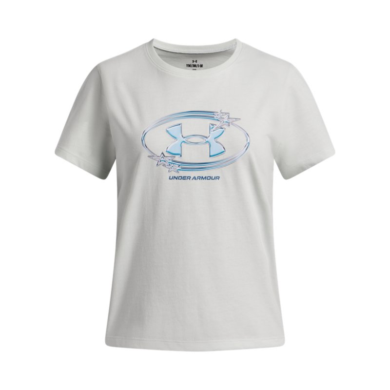 UNDER ARMOUR Tee-shirt à manches courtes fille Star Logo Lockertag Vert et noir