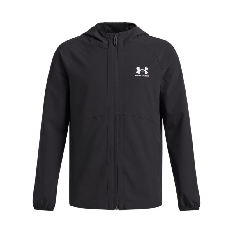 UNDER ARMOUR Veste de training garçon Vibe Woven Noir et blanc