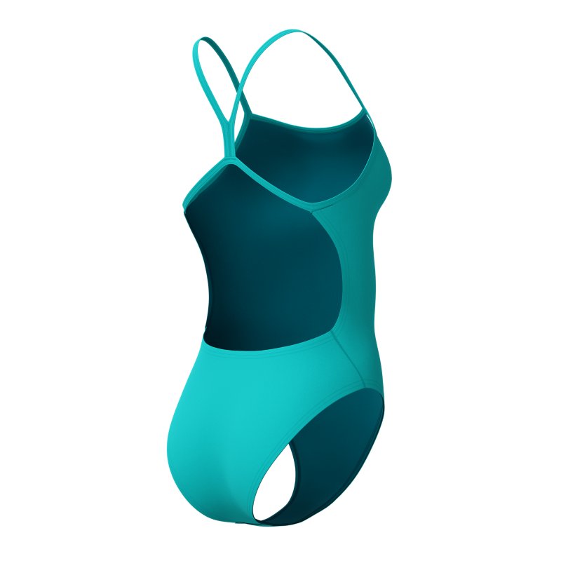 SPEEDO Maillot de bain 1 pièce femme Solid Vback Bleu