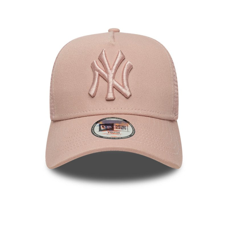 NEW ERA Casquette garçon Trucker New York Yankees League Essential Rose pastel