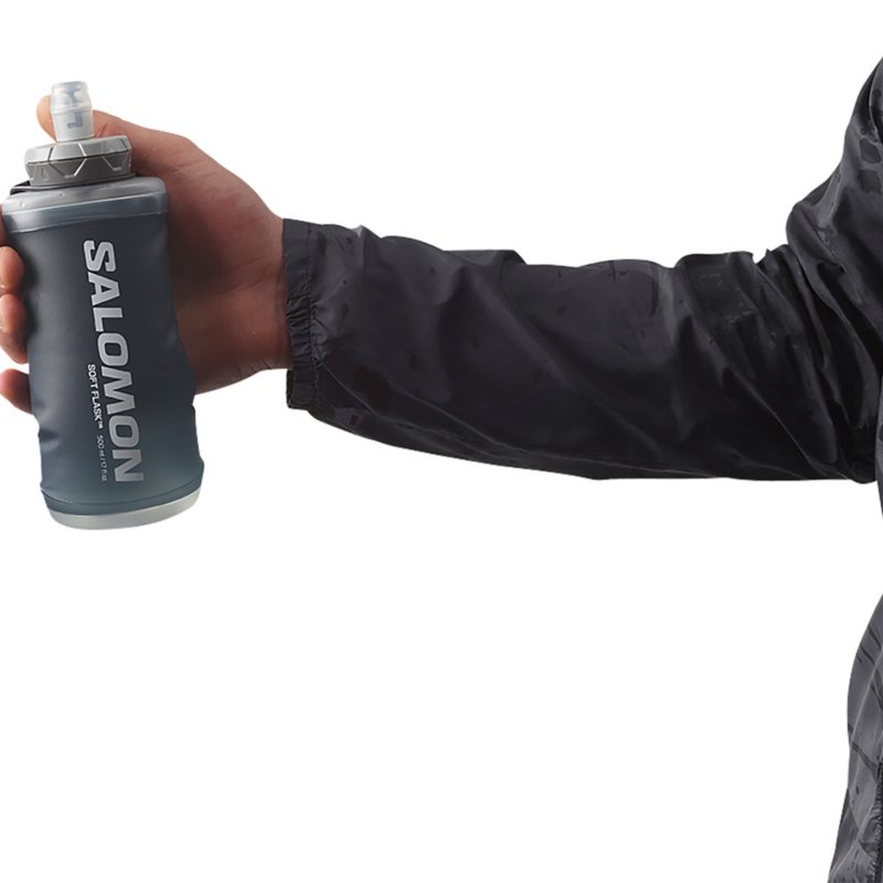 SALOMON Flasque souple ACTIVE HANDHELD BLACK/SLATE GREY Noir et gris