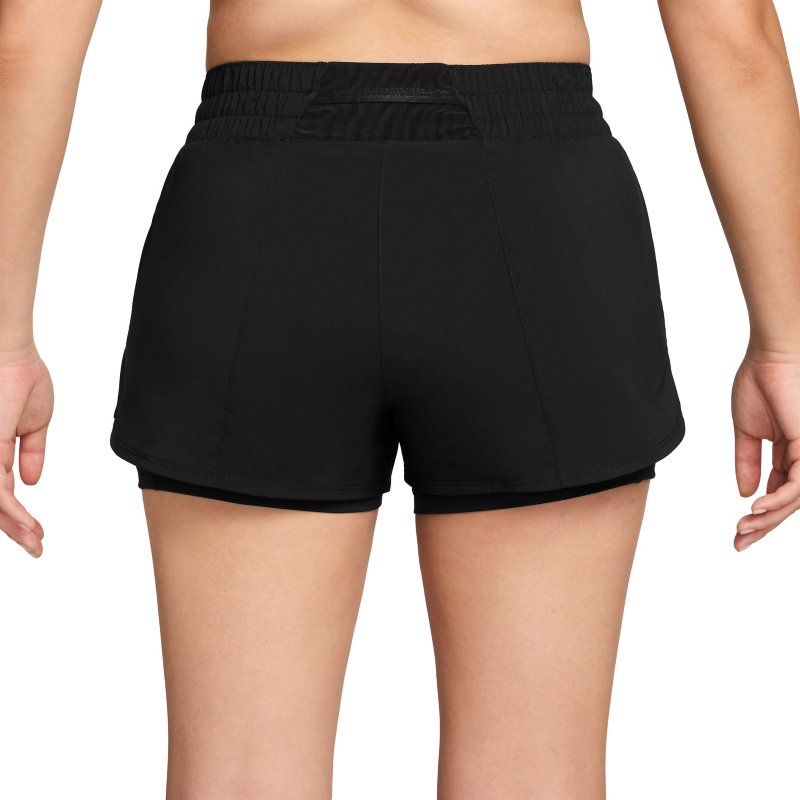 NIKE Short de training femme One Dri-FIT Noir et blanc