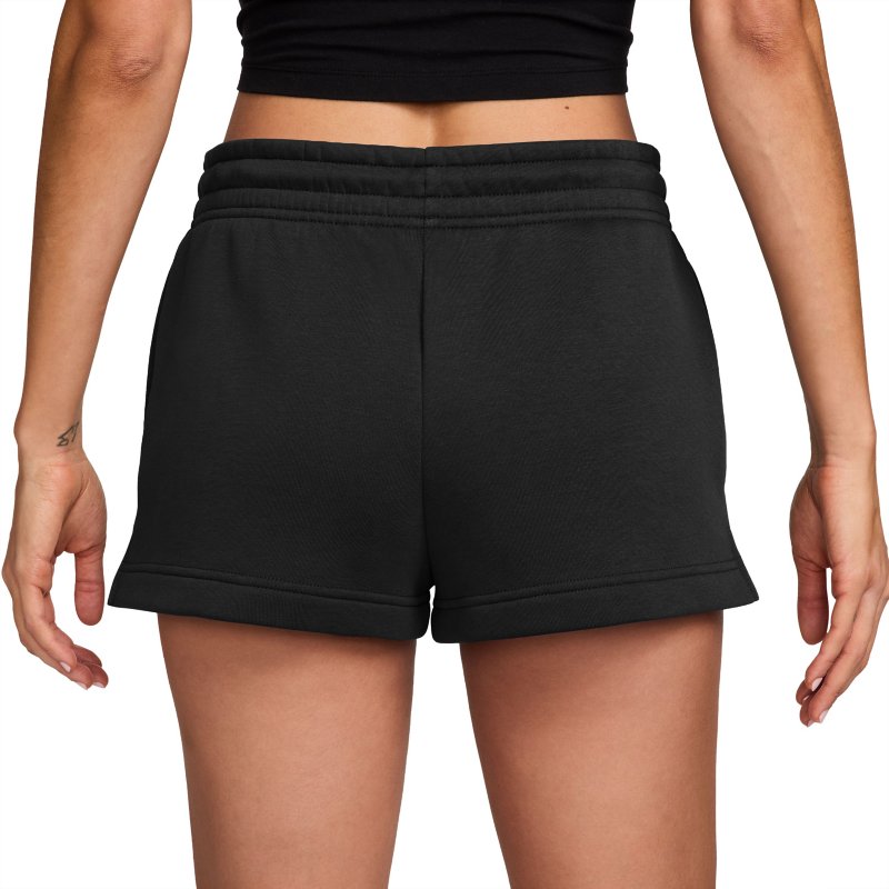 NIKE Short femme Sportswear Phoenix Fleece Noir et blanc