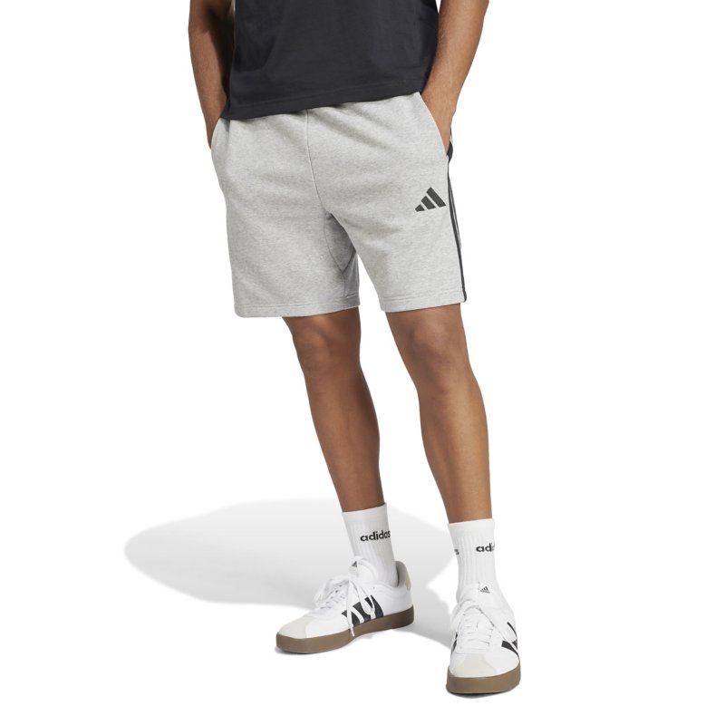 ADIDAS Short homme French terry 3 bandes Essentials Gris