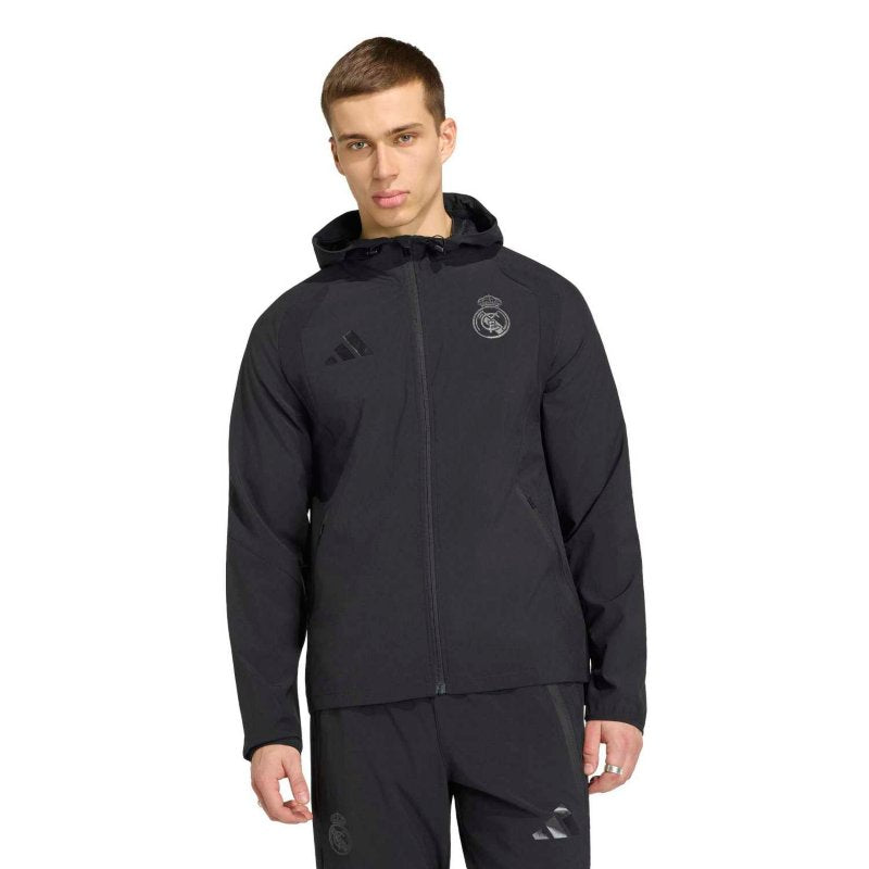 ADIDAS Veste de football homme Real Madrid Travel Noir