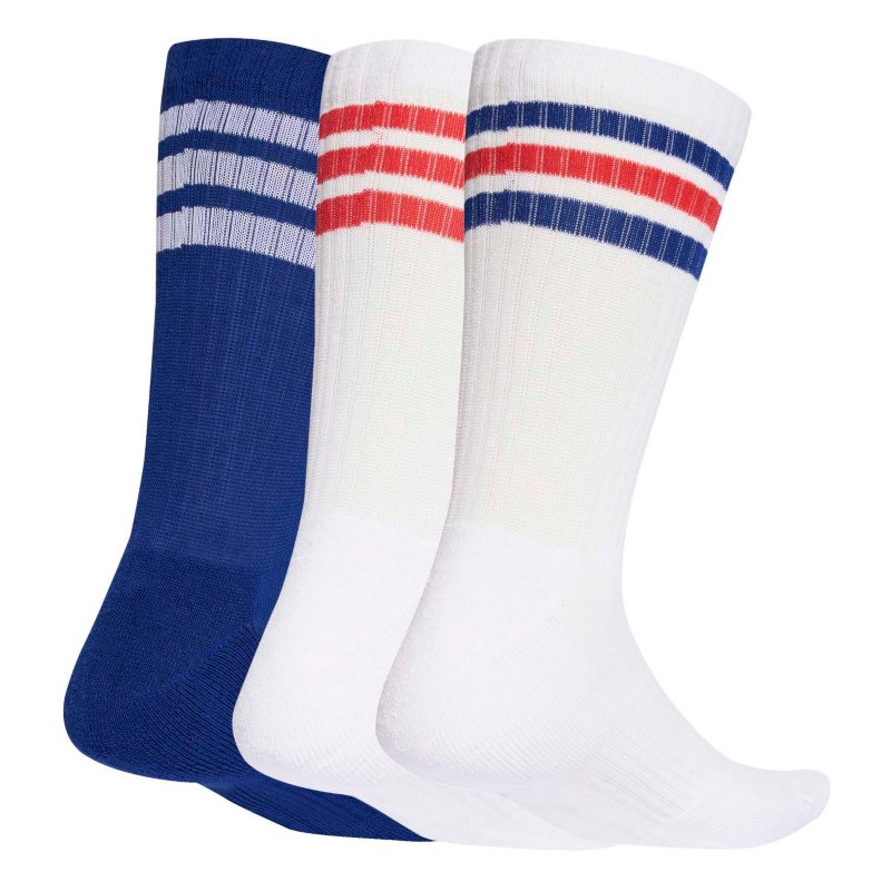 ADIDAS Chaussettes homme amorties 3 bandes Sportswear - Lot de 3 paires Blanc
