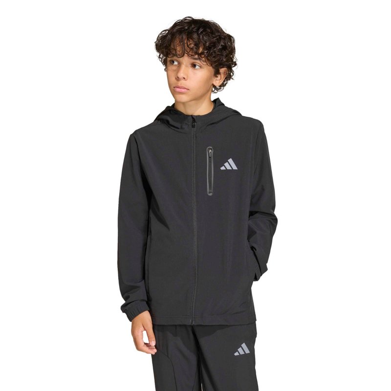ADIDAS Sweatshirt de randonnée garçon tissée Tech Noir