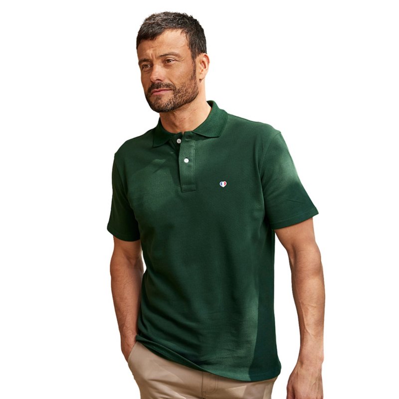 COCORICO Polo à manches courtes homme Iconique vert